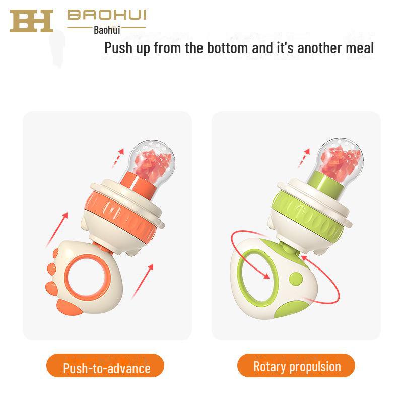 Baby Fruit & Veggie Teething Tool: Juicer & Chew Bag