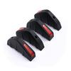 4pcs Red Black Universal Car Carbon Fiber Pattern Modified Shark Fin Rear Spoiler Car Rear Bumper Lip Diffuser Anti-collision