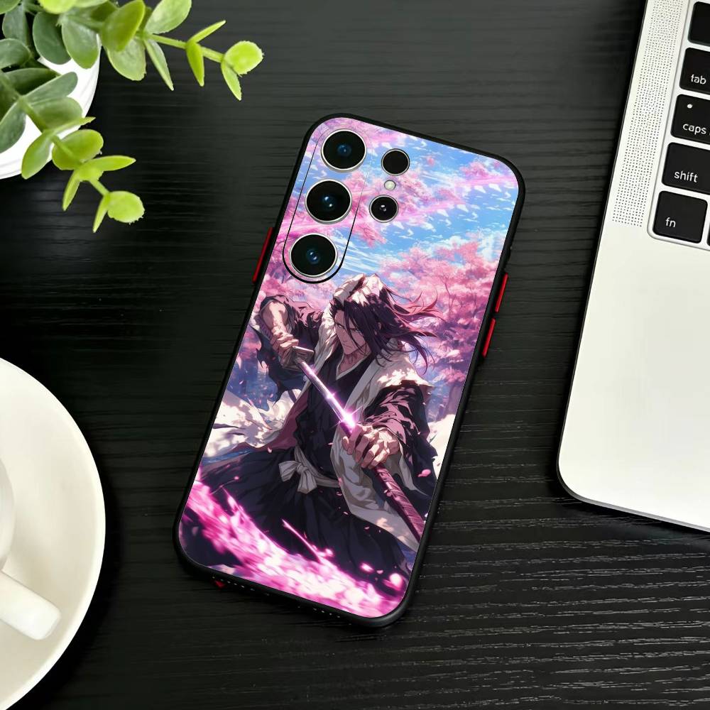 B-Bleach Anime K-Kuchiki Phone Case For Samsung S26,S25,S24,S23,S22,S21,S20,Plus,Fe,Lite,Others Black Cover Samsung S26ULTRA