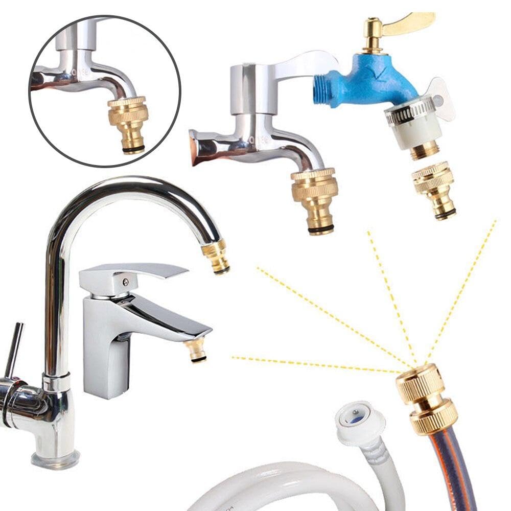 Universal Garden Tap Connector 15-23mm 360° Rotatable Leak Free for Water Hose Pipe Outdoor Garden Irrigation Watering Supplies
