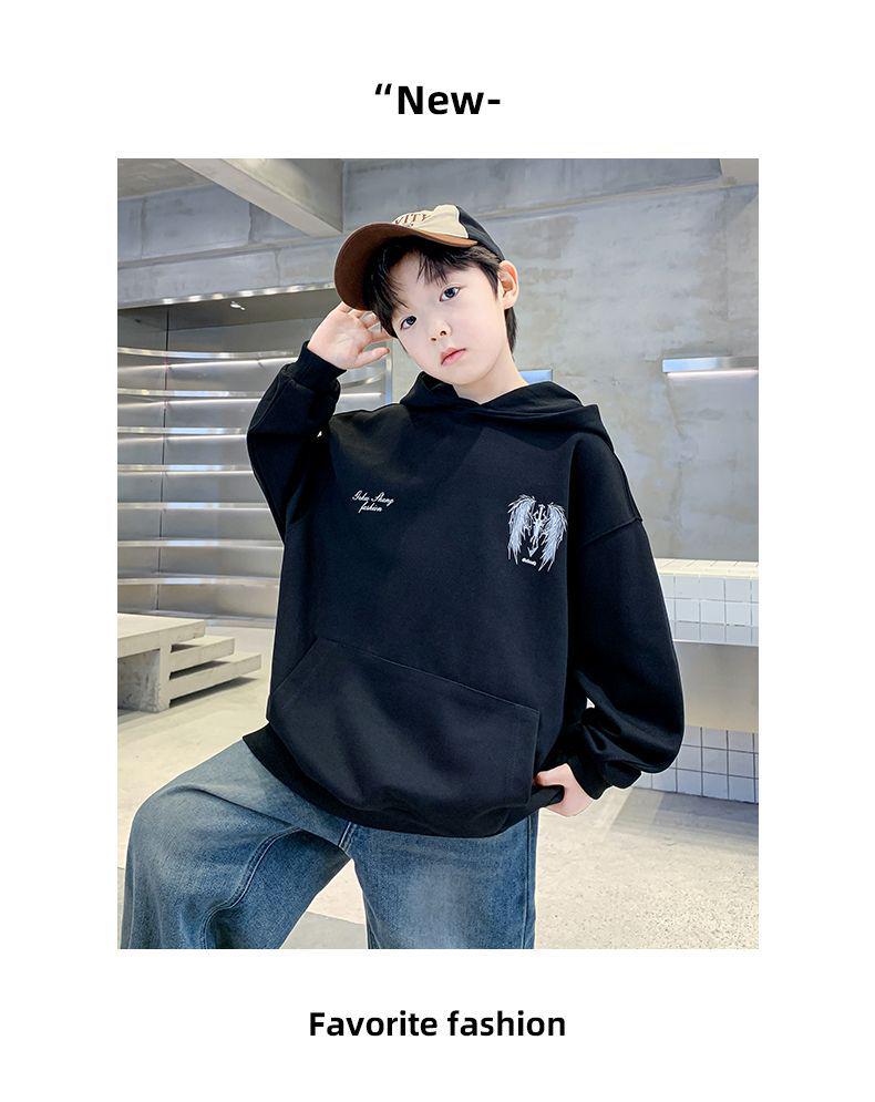 Boys' Korean Style Hoodie - Spring/Autumn 2025 New Arrival