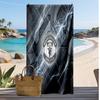 Asciugamano da Spiaggia Stampato Manchester United Asciugamano Morbido ad Asciugatura Rapida Coperta da Spiaggia Rettangolare Grande Portatile per Viaggi Piscina