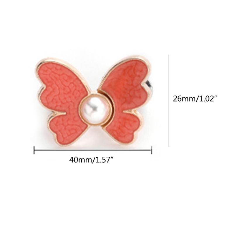 Fashion Butterfly Jean Button Adjustable Waist Buckle Extender Detachable Tighten Attacher Pins Waist Closing Artifact