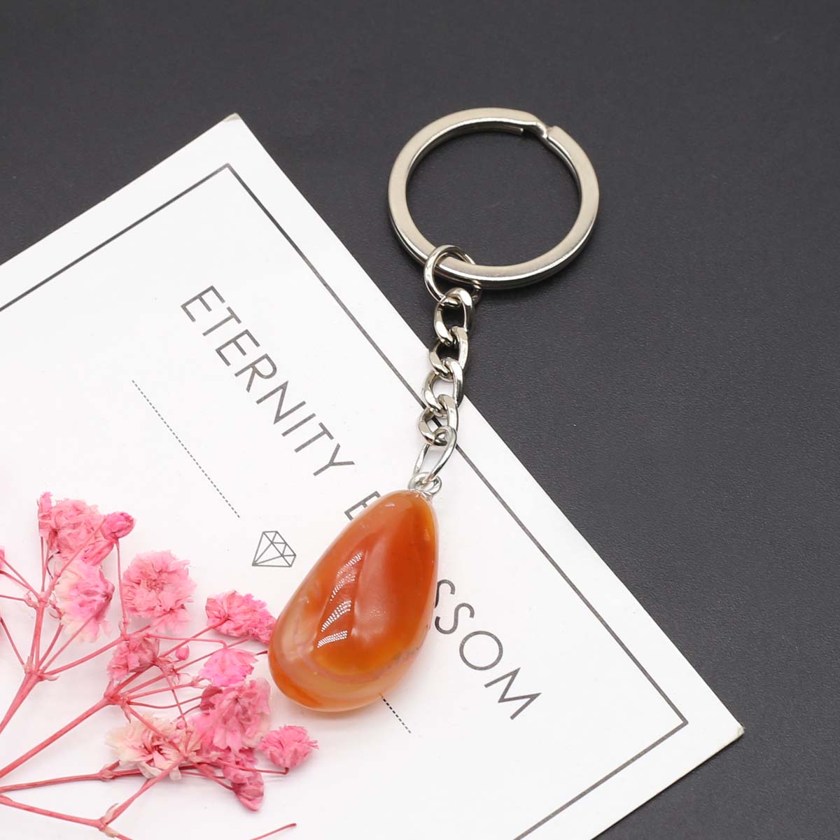 

Лидер продаж, персонализированный брелок из натурального камня, нерегулярный кулон, брелок унисекс для женщин и мужчин, ювелирные изделия, подарки 15x30-20x40mm