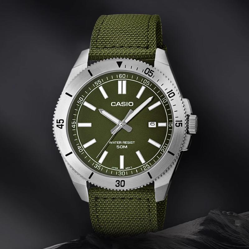 Casio Men Standard Series Green Watch MTP-B155C-3E MTP-B155C-3E