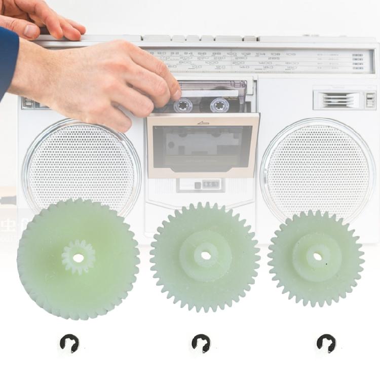 3Pcs/pack Essential Cassette Gear for AQ5030/D8187/D8303/D8479 Tape Recorder Equipment Maintenance & Repair Part