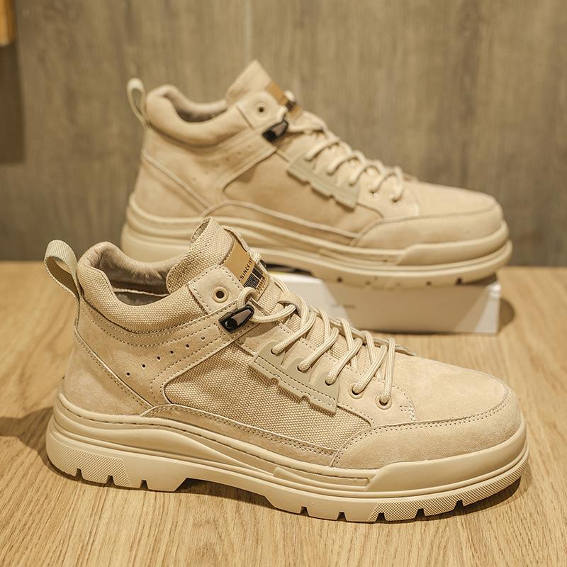 

Quality first layer leather, autumn and winter trend men s tooling retro young men s shoes British fashion Martin boots 39