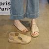 Platform Sandals Women's Summer Wear 2025 New Fashion with Skirt Soft Sole Not Tired Feet Casual Roman Sandals