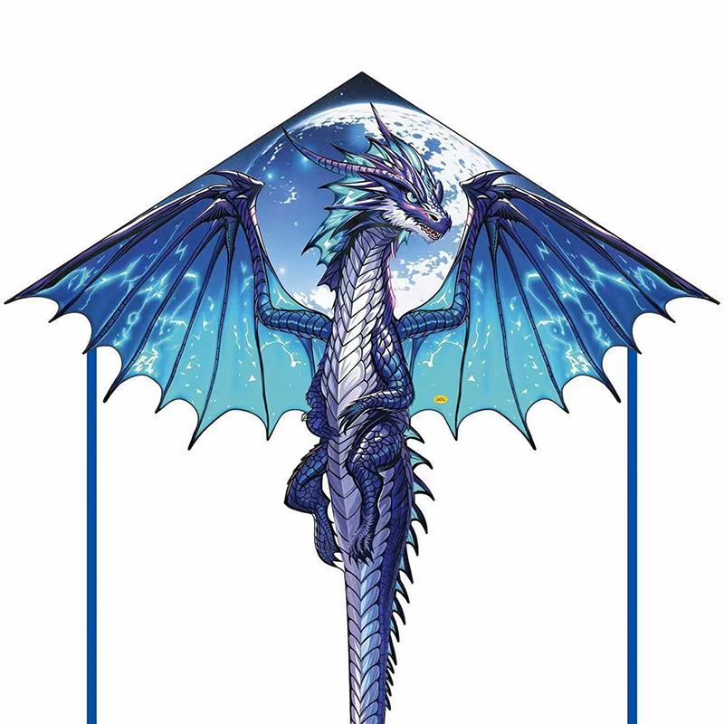 1 sztuka 1,4 m duży latawiec smoka dla dzieci i dorosłych ogromny latawiec pterodaktyla z ogonem łatwy do latania latawce zabawka na zewnątrz