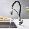Hot and Cold Mixing Tap Kitchen Washbasin Sink Faucet Kitchen Faucets Single Handle Rotation Pull Out Sprayer Tap Deck Mounted