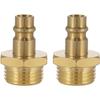Poppstar - 2x Embout Pour Air Comprimé NW 7,2 Avec Filetage Mâle 1/2" Pour Le Raccordement À L'air Comprimé