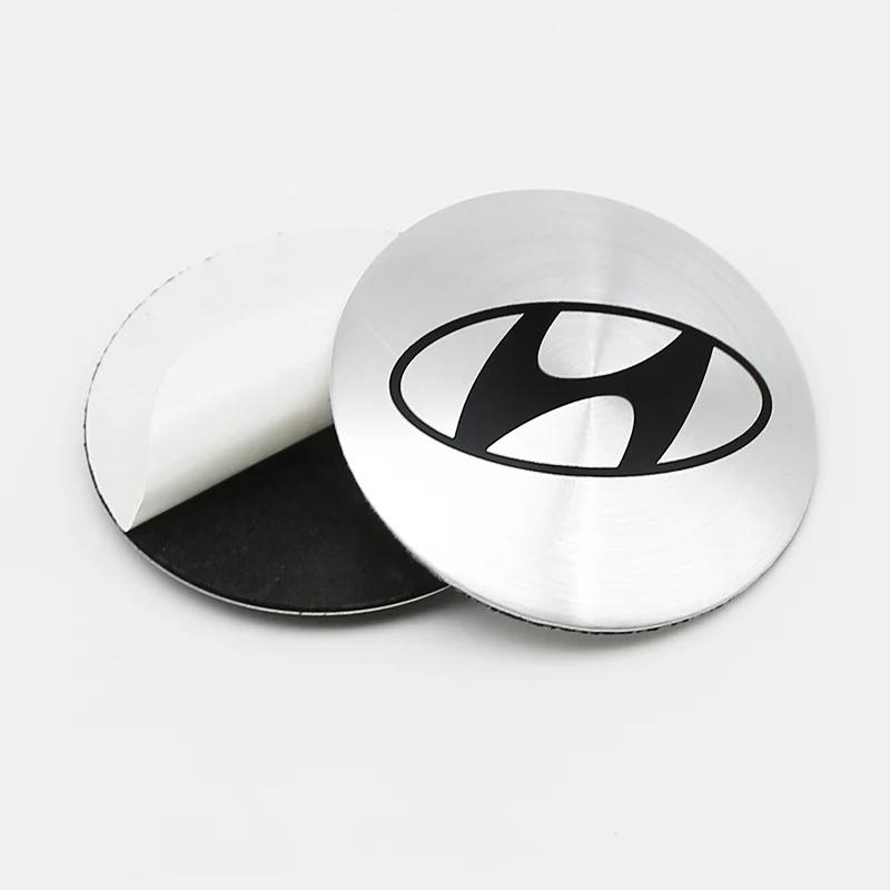 4PCS 56mm Car Styling Wheel Center Hub Caps Rim Cover Badge Emblem Sticker For Hyundai GDi N Line i10 Azera Genesis G70 G80 G90 22ll