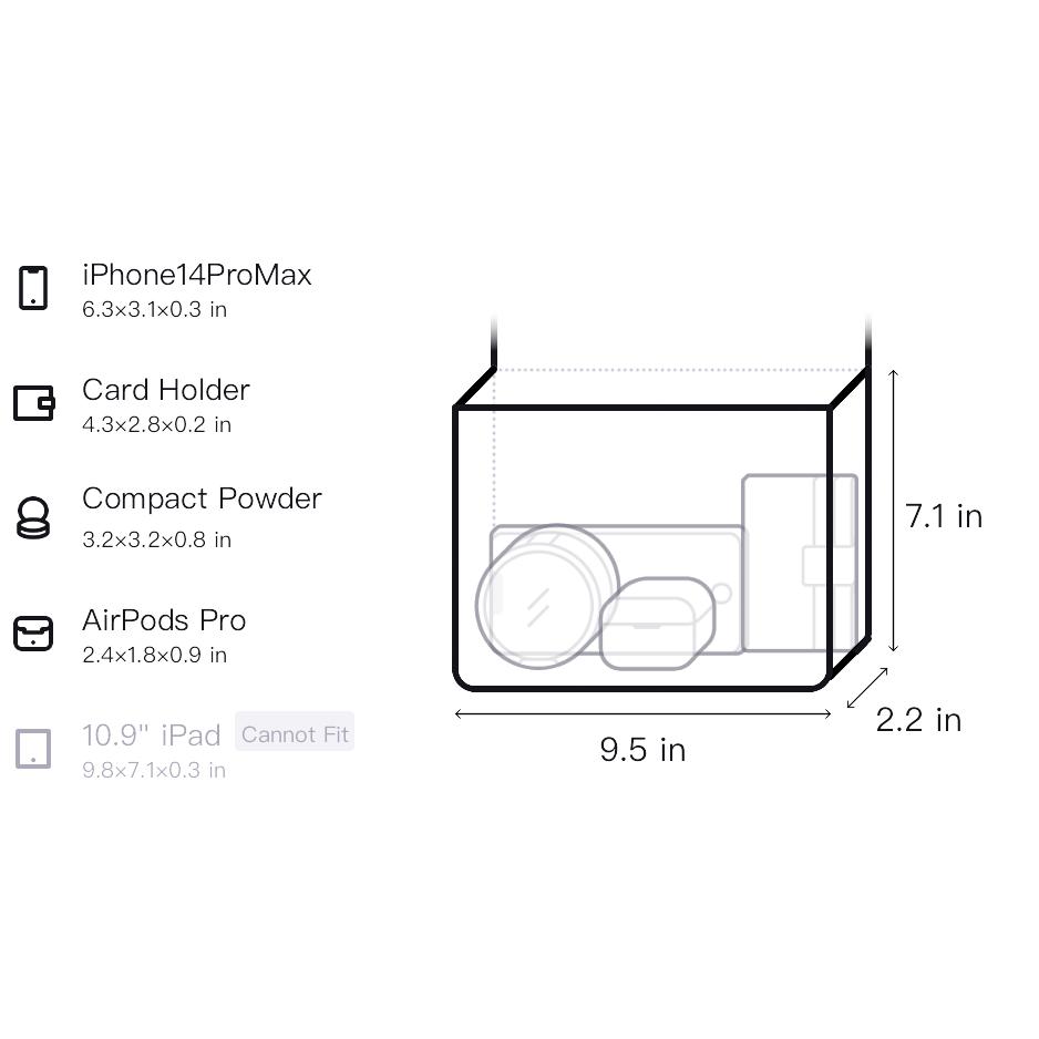 New FILA Fabric Crossbody Bag, Shoulder Bag Women's Jet Black F13W421164FBK