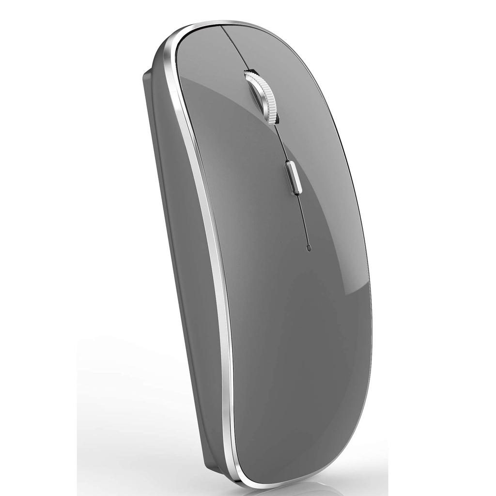 Wireless Mouse for MacBook Pro, MacBook Air, Laptops, Macs, iMacs, Desktops, Windows 7810, HP, Chromebooks, and MacBooks (Gray)