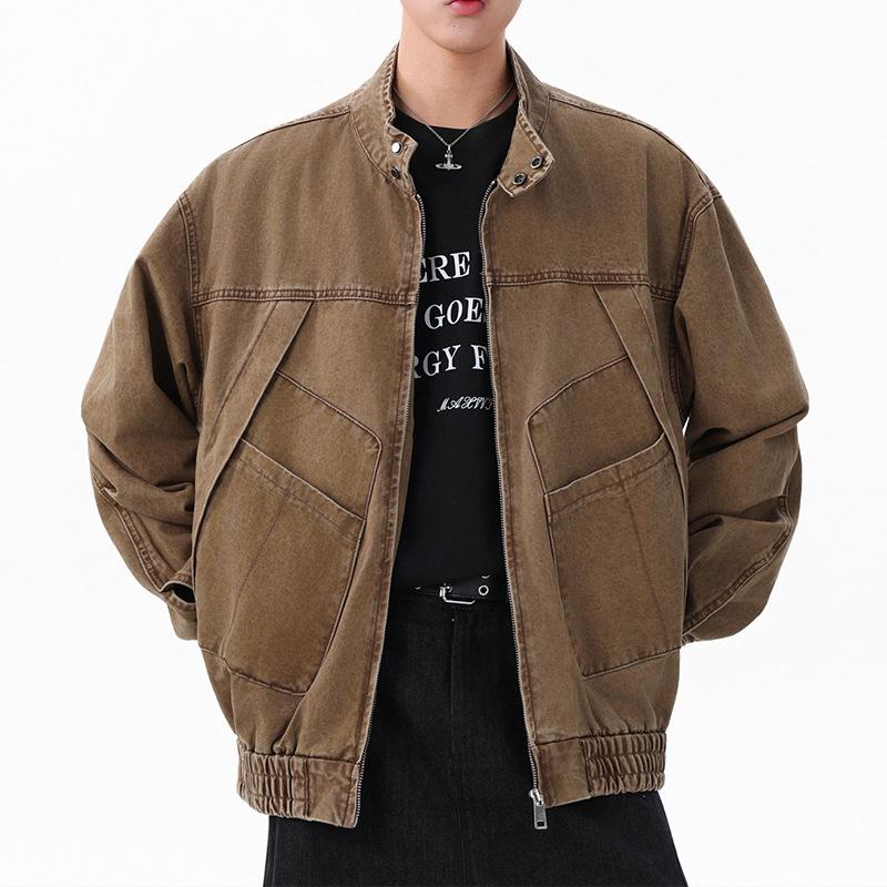 Xxbro Men s Japanese Retro Workwear Patchwork Cotton Jacket - Autumn/Winter Trendy Casual Outerwear XXL