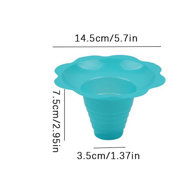 20 Stück Einweg-Joghurtbecher, Schneekegelbecher für Eiscreme, Smoothie-Eiscremebecher, rasiertes Eis, Sandeisschale, Blumen-Schneeeisbecher