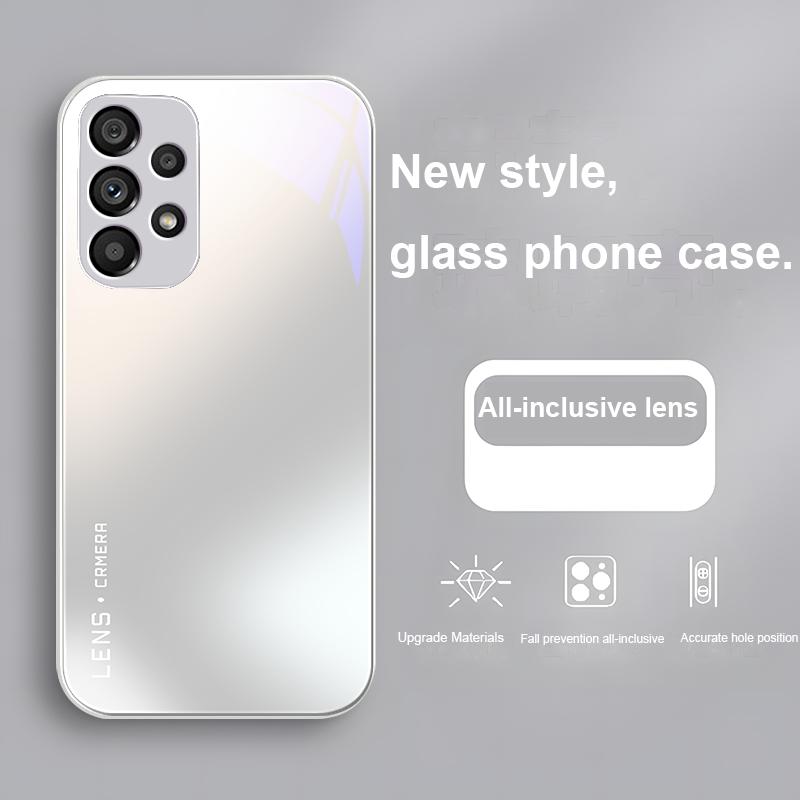 

Графитовый синий цвет Линзы Для Samsung Galaxy Note 10 Plus S20 21 FE S23 Ultra S8 9 A70 72 73 50 51 52 53 Закаленное стекло Чехол для телефона Samsung S23 Plus