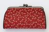 Inden Uehara Yushichi Genuine Leather Clasp Coin Model Red with White Lacquer Dragonfly Made In Japan [INDEN-YA] (INDEN-YA) Parent-Child Purse, 1501,