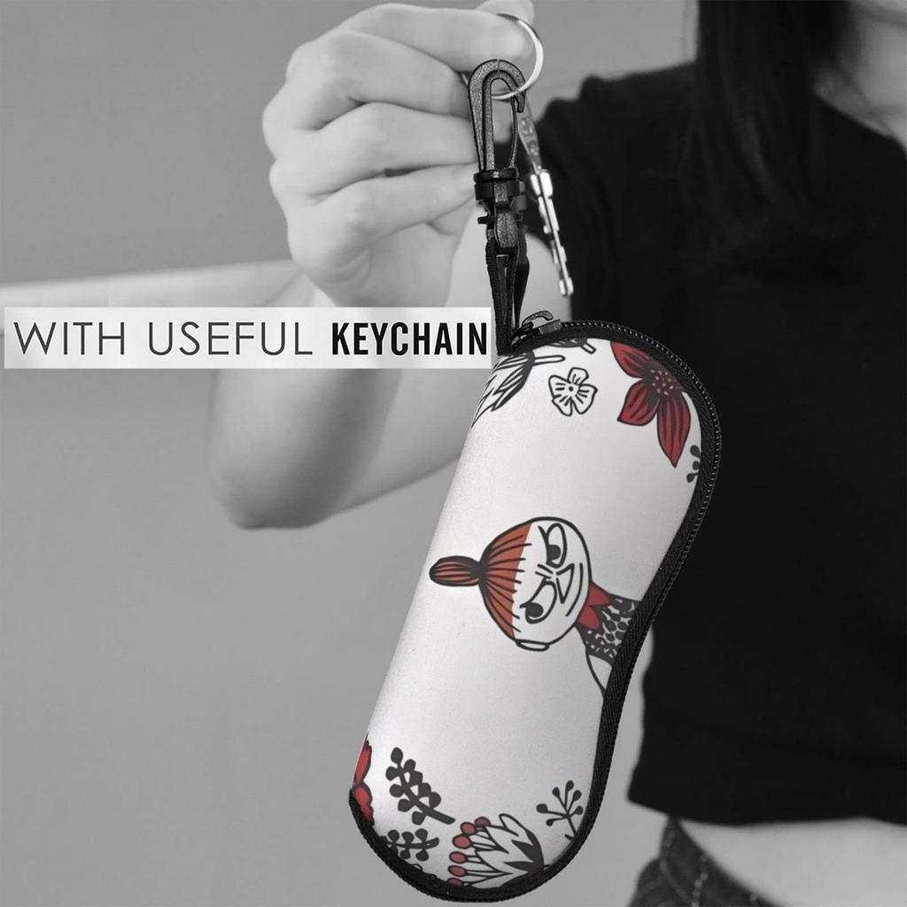 Moomin Little My Eyeglass Eyeglass Sunglasses Accessory Metal Accessory Birthday Gift [HTSW] Bag, Case, Protection, Storage, Hook, Portable, Soft,