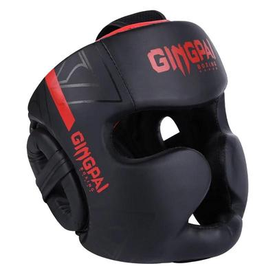 מגן ראש Boxing עשוי עור PU נושם עם 8-10 פתחי אוורור למבוגרים - ציוד מגן לקראטה, קיקבוקסינג, תאילנדי, לחימה חופשית, אימוני MMA