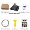 Hand Stitched Non-slip Car Steering Wheel Cover  for BMW M Sport G30 G02 X5 F40 F41 g82 M4 DIY Soft Suede Car Interior