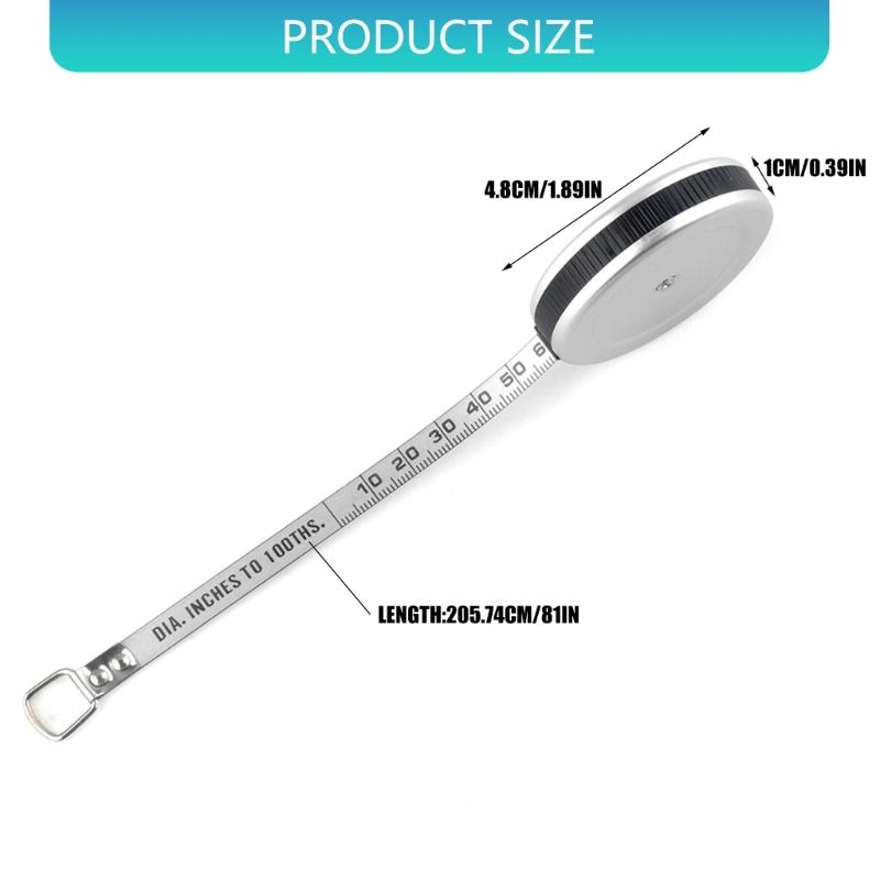 Stainless Mini Retractable Tape Measure With Double Side Scale For Accurate Measurements Up To 2 Meter Portable Design