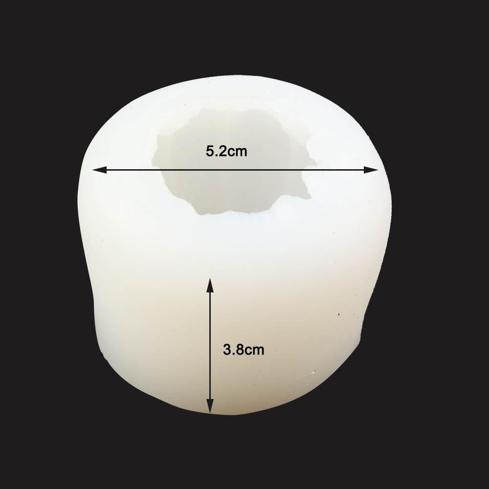 

1PC Silicone 3Size Halloween 3D Pumpkin Mould Candle Decoration Fondant Mousse Handmade DIY Chocolate Cake Mold Washable Reu Round