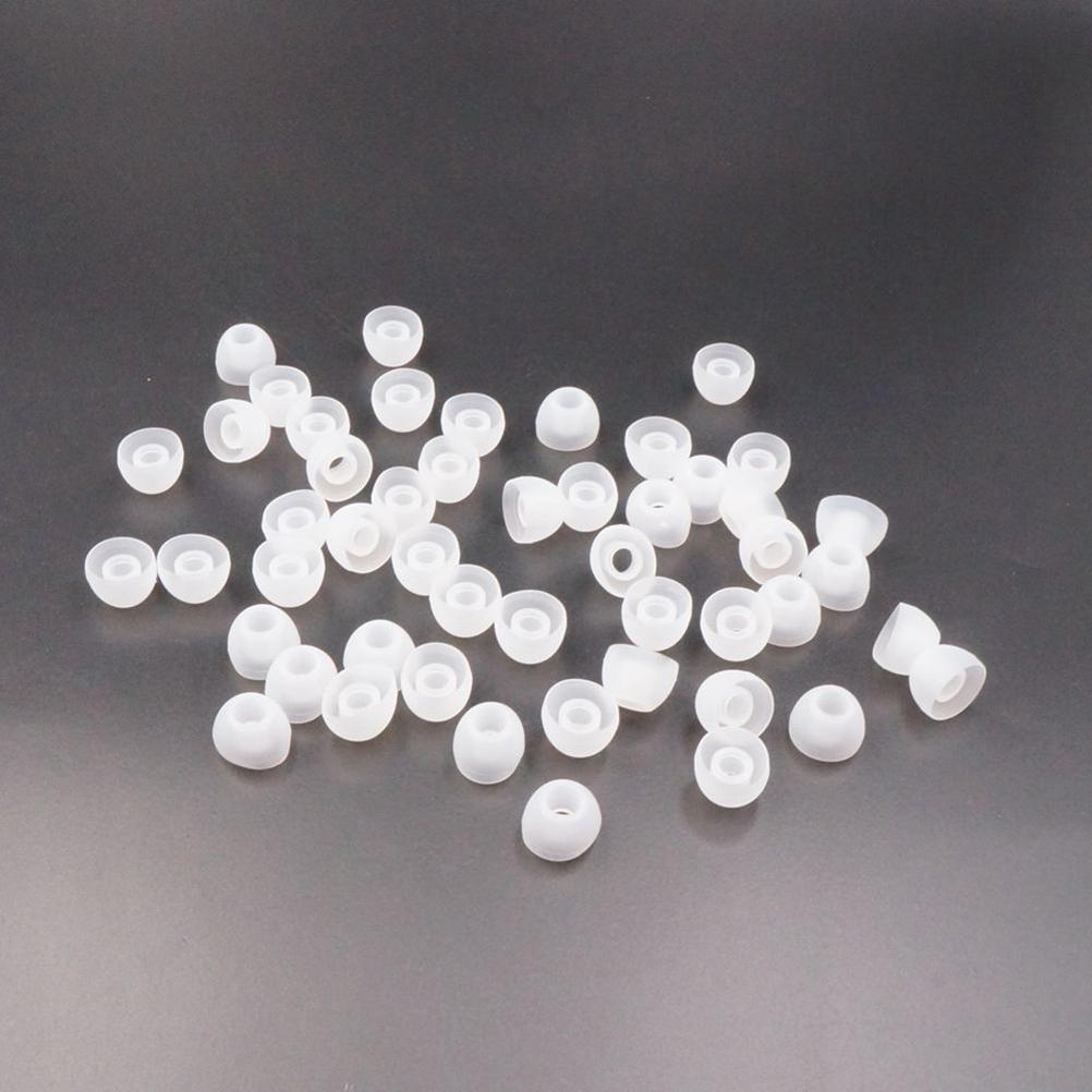 50pcs New 11MM White Replacement Earbud Tips Soft Silicon Cover For Samsung HTC In-Ear Headphones Earphones Accessories