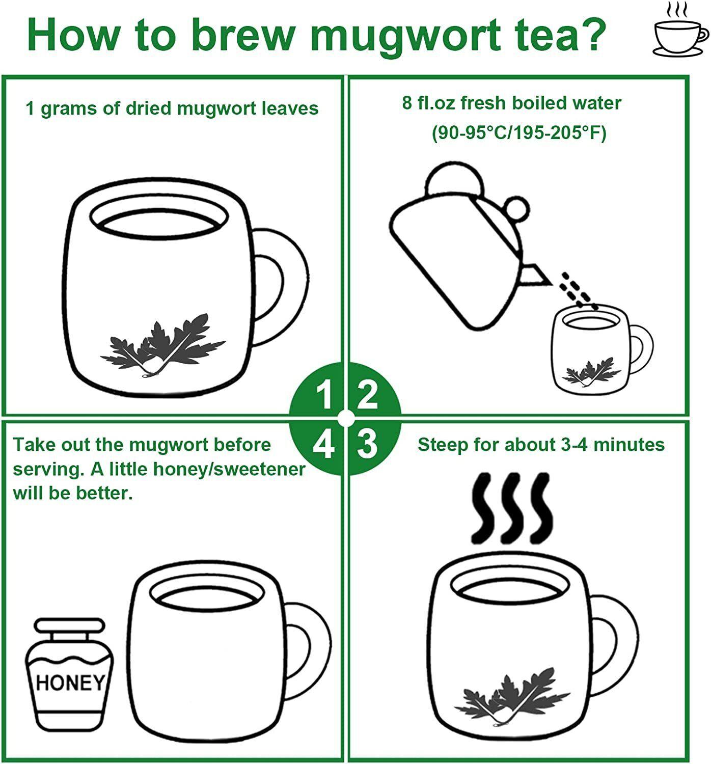 2023 FullChea сушеная натуральная трава из полыни 114 г - превосходный чай из сушеной — фото 6