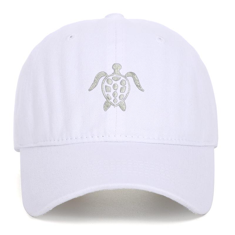 Pure Cotton Denim Flying Sea Turtle Retro Washed Baseball Cap