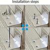 10/20pcs Shelf Bracket Wall Shelves Angle Tools Profile Hardware Bedstead Furniture Fittings Iron Plate Fasteners Home Brackets