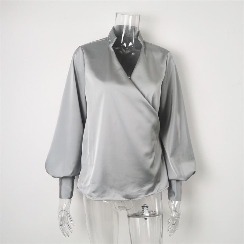 Blusas mujer de moda 2022 літо Топ жіночі жіночі сорочки Жіноча зелена біла сорочка Блузки топи Довгий рукав Шикарна жіноча блузка