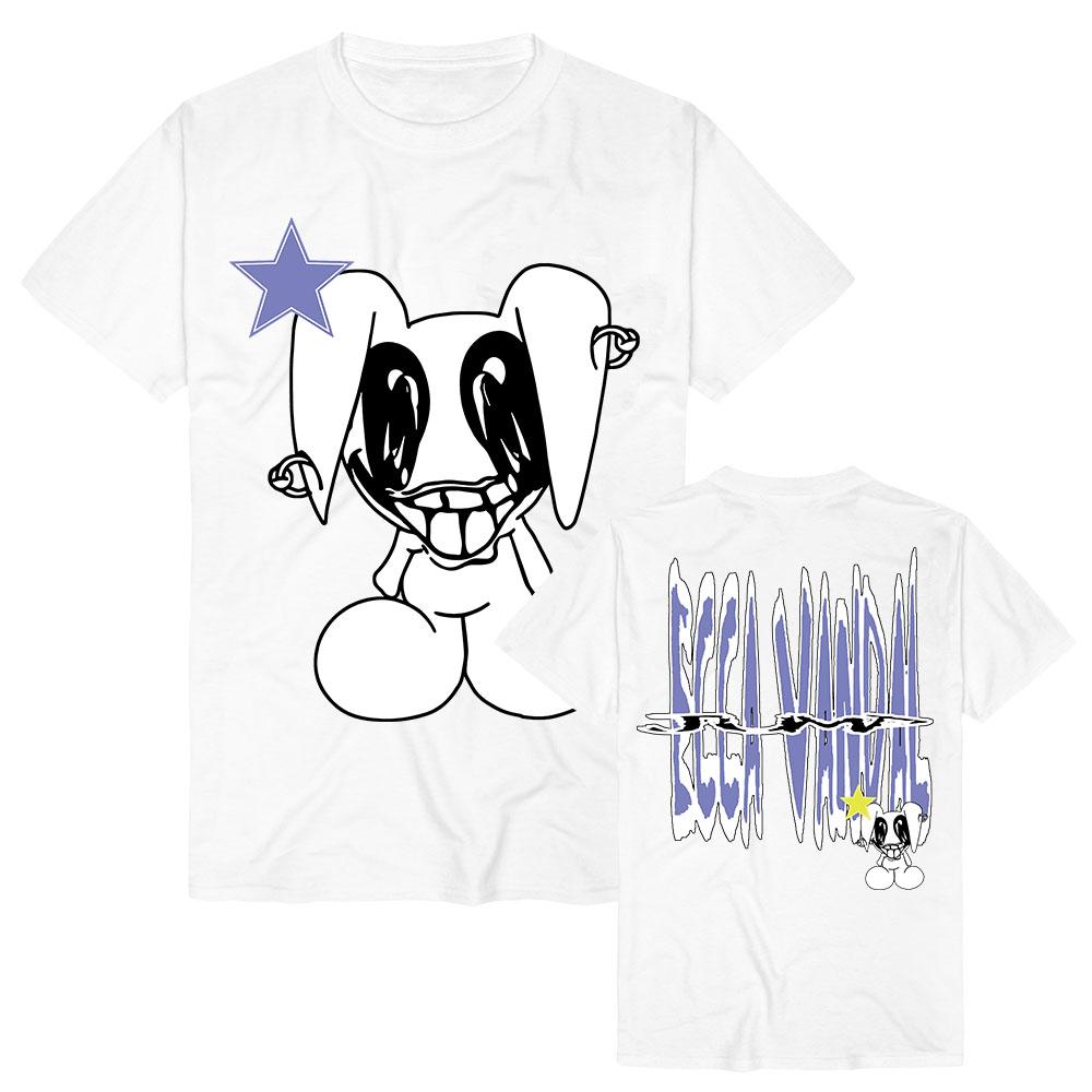 STAR BUNNY TEE ECCA VANDAL Singer Design T-shirt Graphic Print Merch Unisex Streetwear Cotton Short Sleeve Female Tshirts Soft