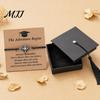 Graduation Bracelet Distance Matching Bracelet, Adjustable Black Rope Braided Compass Pendant for Best Friends Couple Family Women Men Class