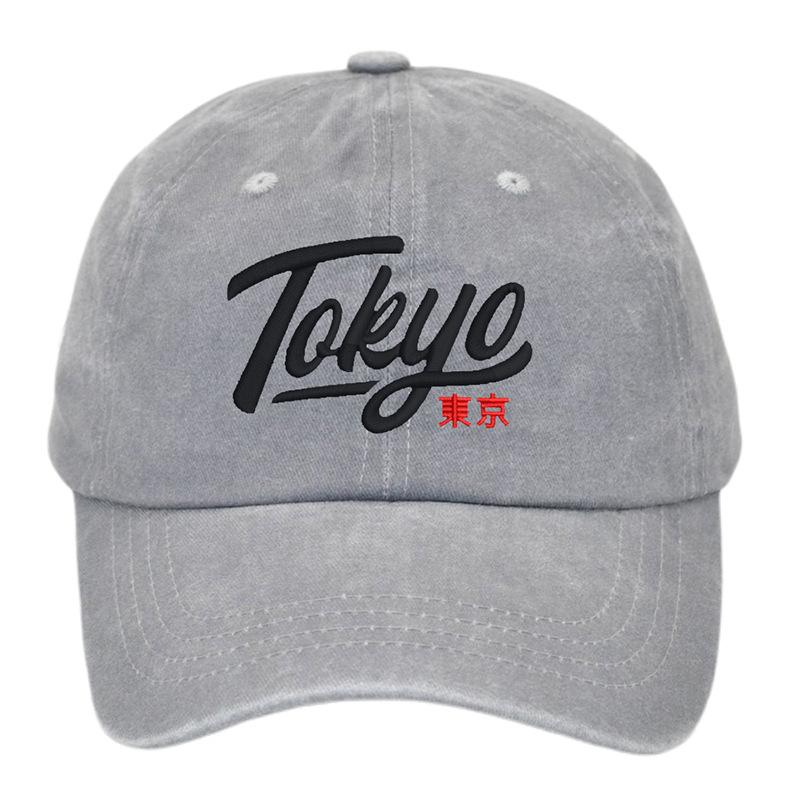 

Токио Новая женская выстиранная бейсболка Мужская весенняя ретро трендовая шляпа от солнца Уличные танцы на открытом воздухе Спортивные аксессуары
