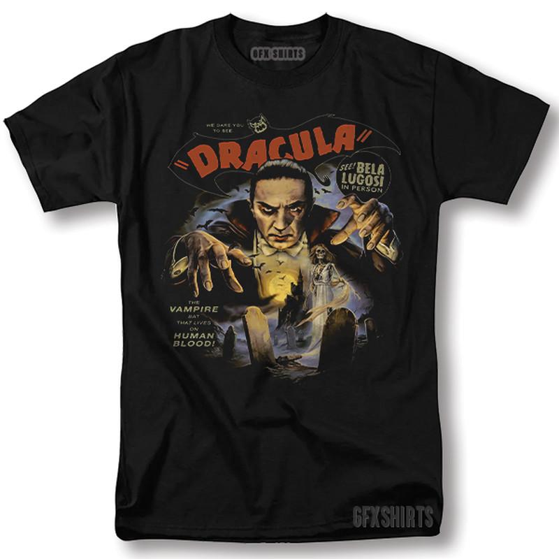 

Dracula Shirt Horror Movie Vintage Graphic Design T-Shirt S