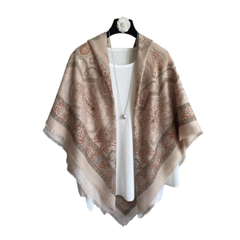 Women's Ethnic Style Cotton-Linen Shawl for Spring/Summer Sun Protection - Yunnan Travel Photography Scarf & Air Conditioned Room Wrap
