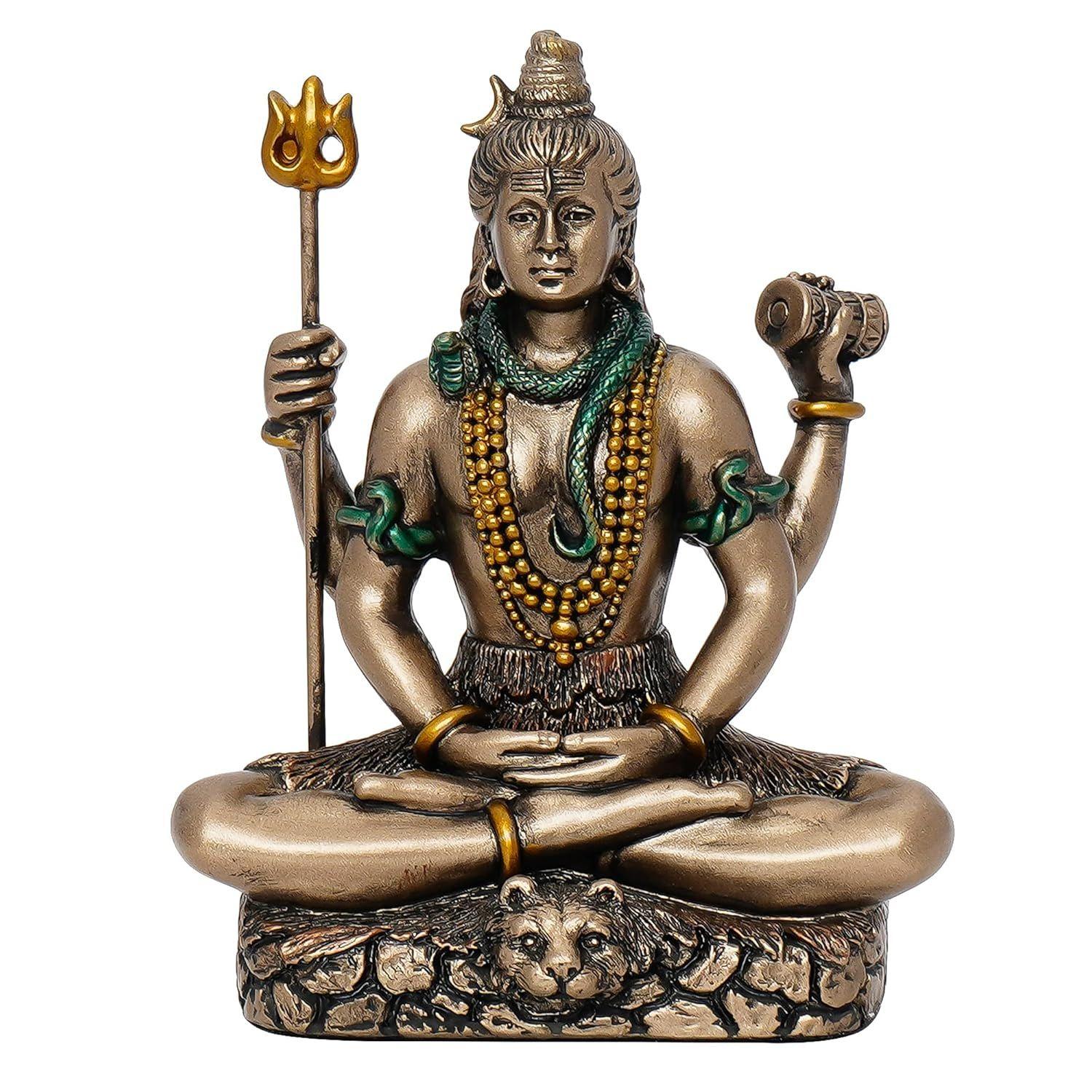 

Resin Meditating Lord Shiva Statue | Lord Shiva Idol for Home Decor Pooja Room Office Car Dashboard | Shiv Murti | Shiv Idol Gift