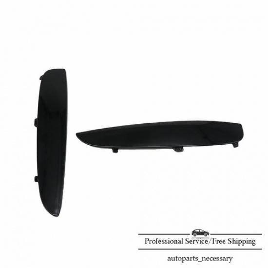Gloss Black Side Fender Air Duct Flow Grille Vent Trims Fit BMW X6 2015-