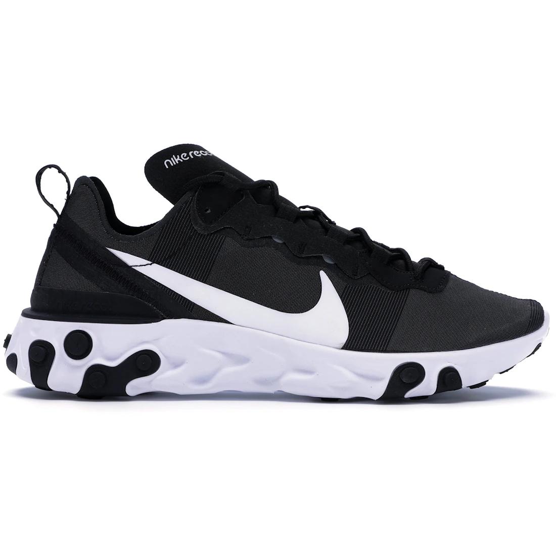 

Кросівки Nike React Element 55 Чорно-білі(BQ6166-003) 42