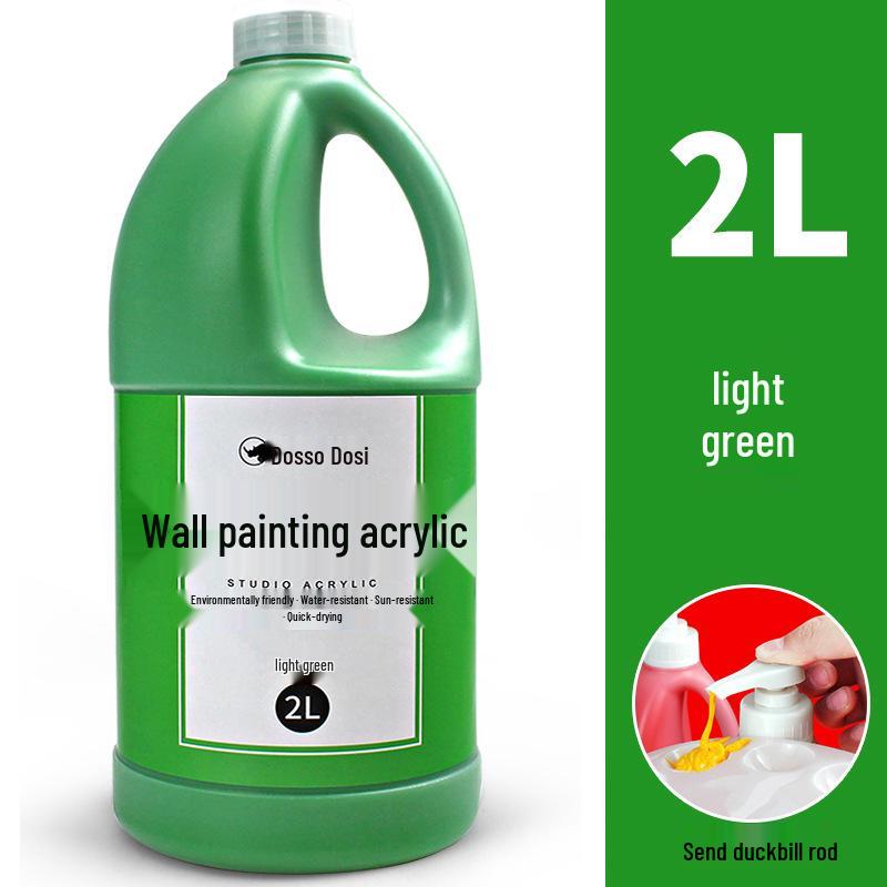 2L Acrylic Paint Bucket for Wall, Textile & Graffiti DIY Projects