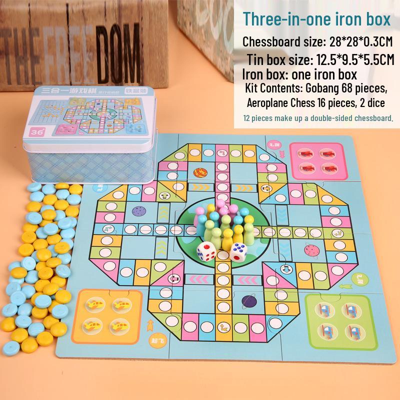 

Летающие крестики-нолики: Многофункциональная деревянная шахматная головоломка для детей