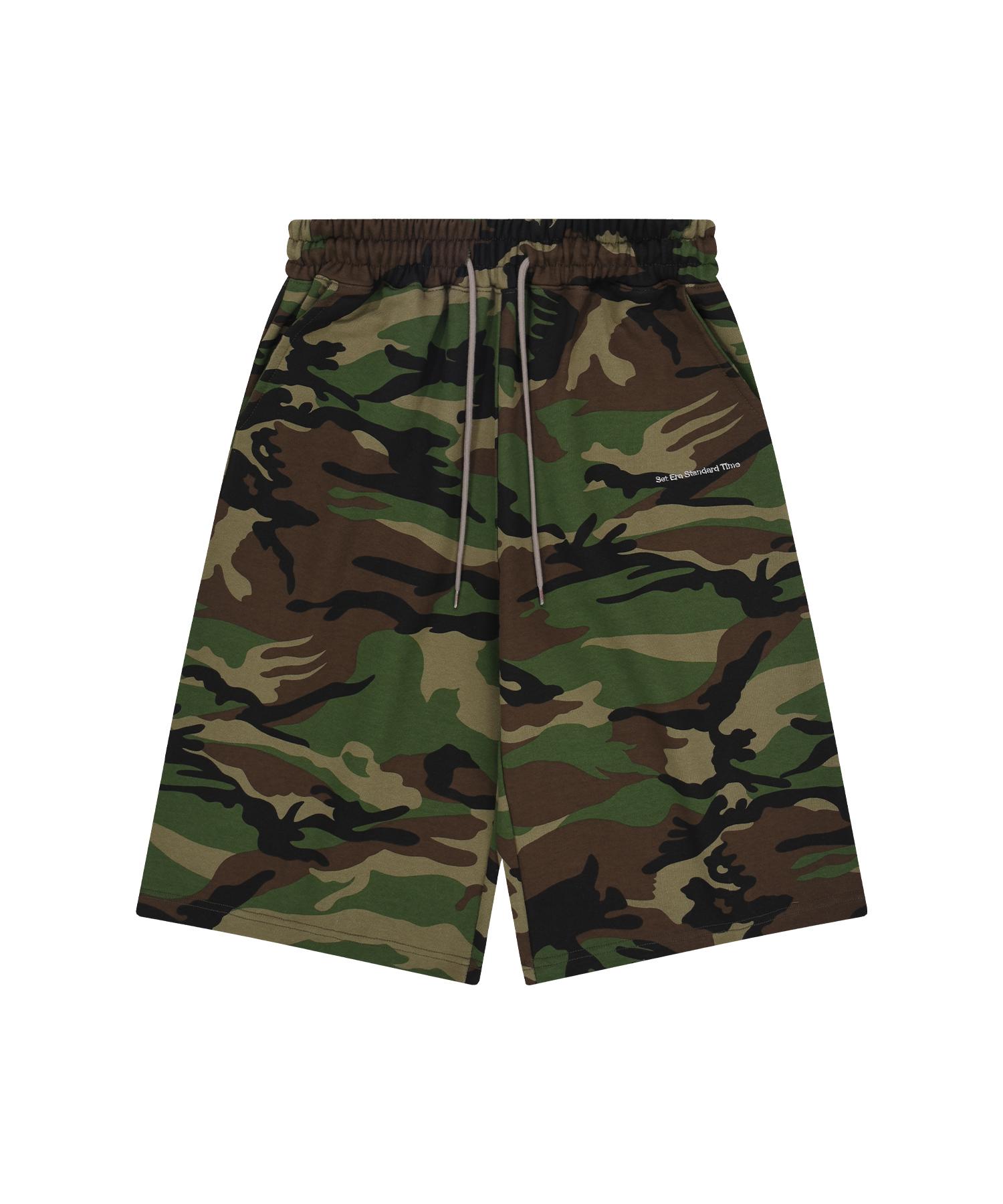 S`EST Camo Bermuda Shorts Khaki Khaki/L