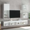 5-Piece LED TV Furniture Set, White