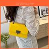 Sac à Bandoulière Carré Tendance Pour Femmes En Couleurs Unies Élégante Chaîne Idéal Pour Tenues Décontractées Et Usage Quotidien
