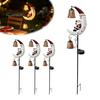Festive Holiday Pathway Decorations Solar Christmas Santa Claus Moon Garden Stake Light, Waterproof Crescent Weather Resistant Patio Stakes LED Light