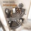 DANLE No-Drill Suction Cup Corner Bathroom Shelf