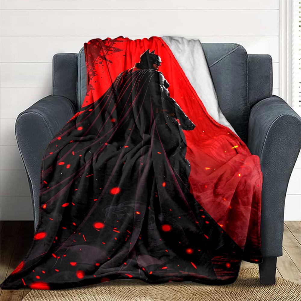 Yellow Batman Blanket Warmthful Decor Perfect for Bed Chair Office Chair for All Seasons Warmthful Decor Unique Gift for Family and Friends Camping