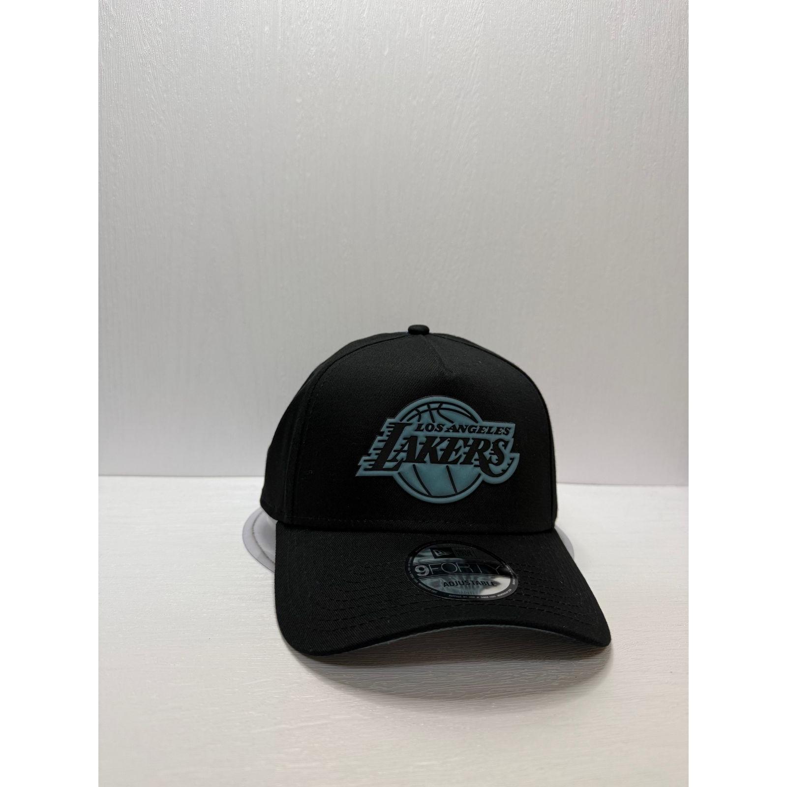 Used New Era Los Angeles Lakers 9forty A-FRAME Snapback Cap Black Color