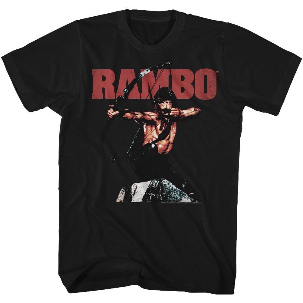 Rambo Printed Tshirt Unisexs Summer Classic Action Movie Pattern Short Sleeved Casual Street Wear Loose Fit Movie Fan Tshirt